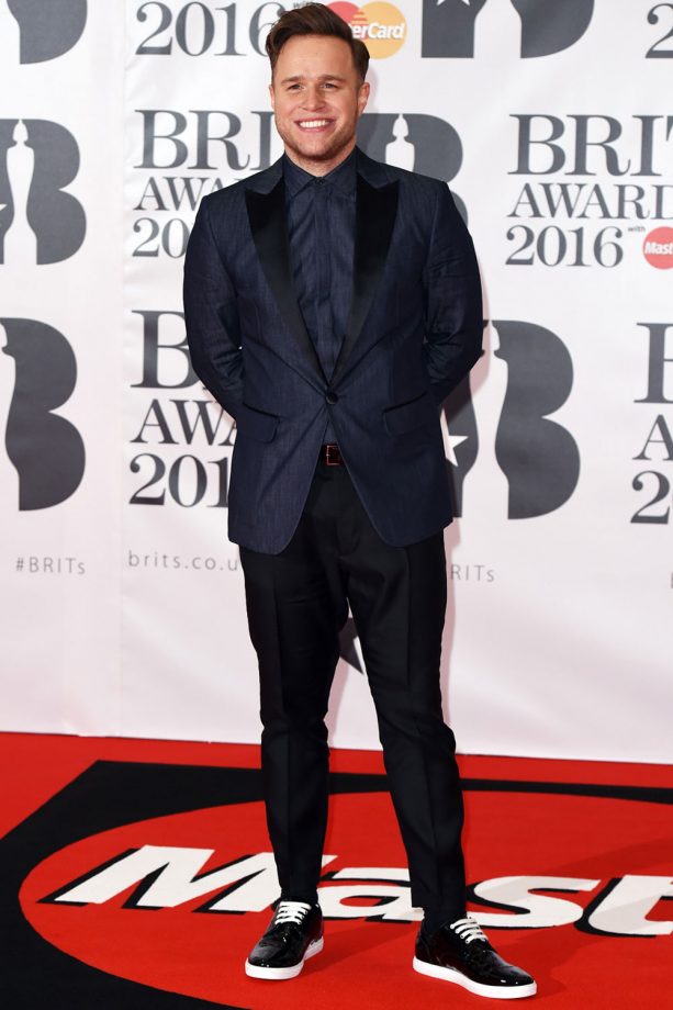 Olly Murs Flashes A Grin At The Brit Awards, 2016