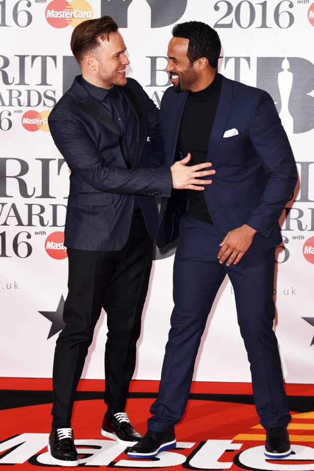 Olly Murs And Craig David Have An Unexpected Love-In At The BRITs, 2016