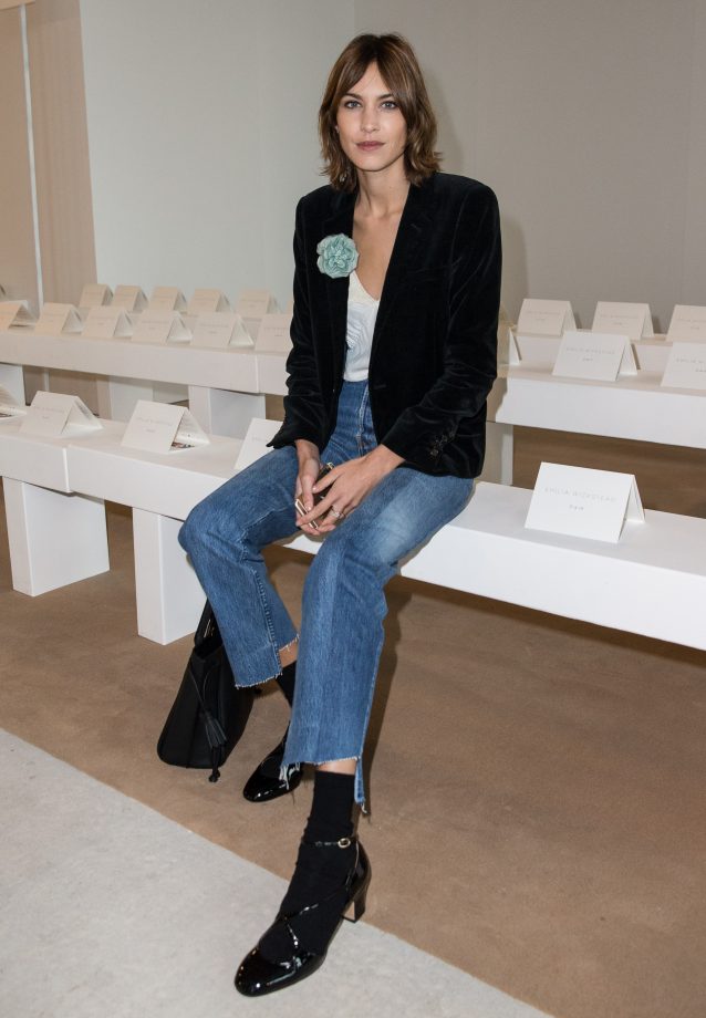 Alexa Chung Hits LFW At The Emilia Wickstead Show, 2016