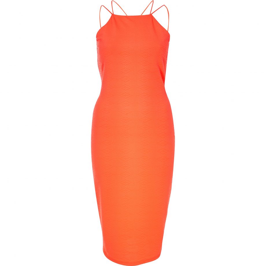 River Island Coral Jacqurd Strappy Dress £30