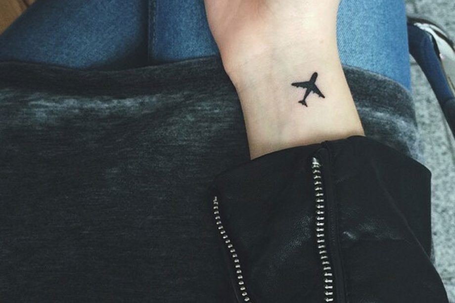 Aeroplane Wrist Tattoo