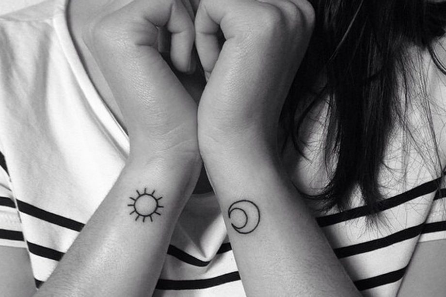 Sun And Moon Wrist Tattoos