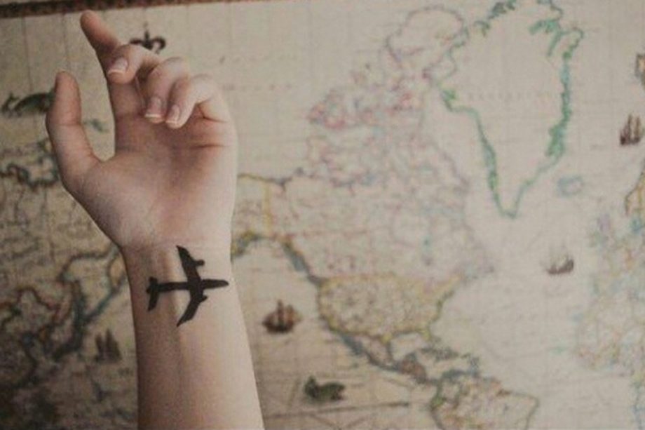 Aeroplane Wrist Tattoo