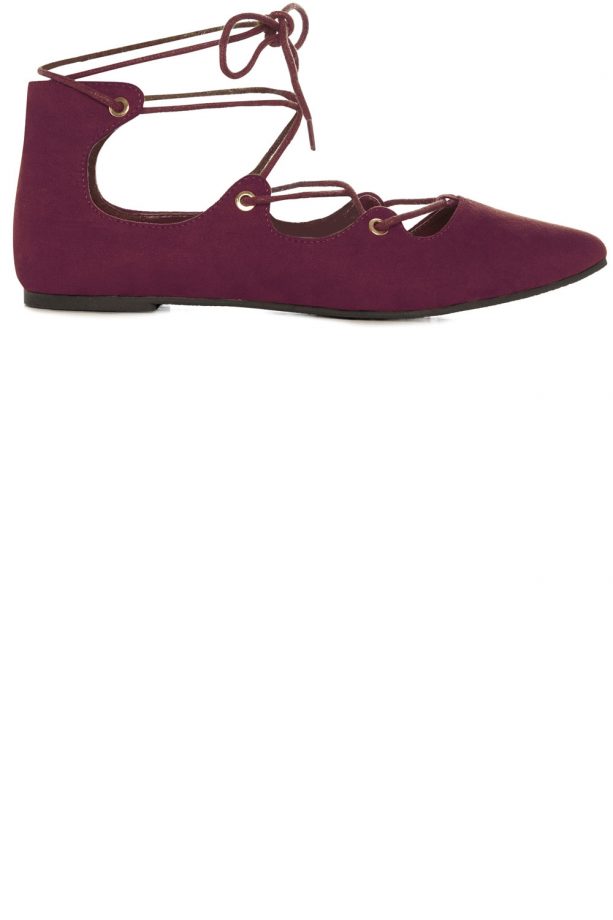 Ghillie Eyelet Ballerina Shoes, £8