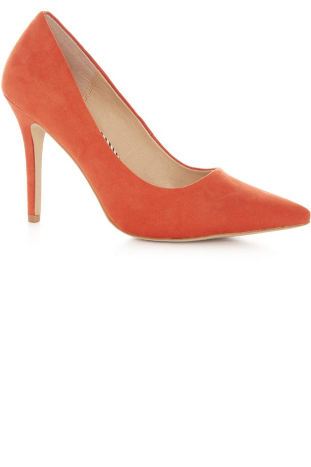 Orange Imitation Suede Stiletto, £10