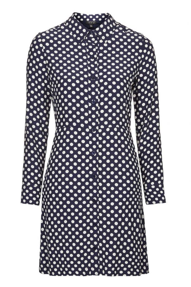 Topshop Polka Dot Shirt Dress, £46