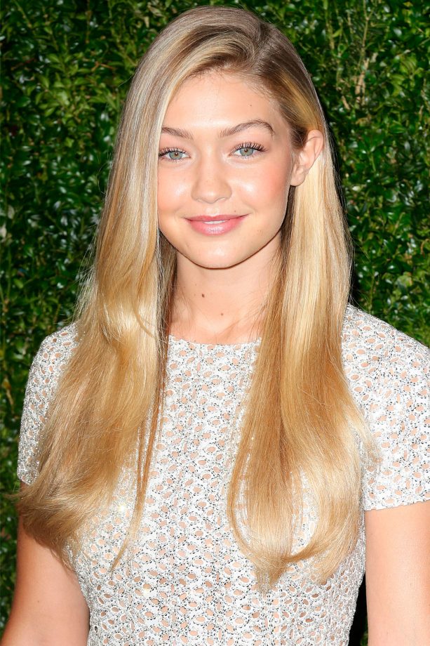 Gigi Hadid Shows Off Her Silky Long Locks, 2014