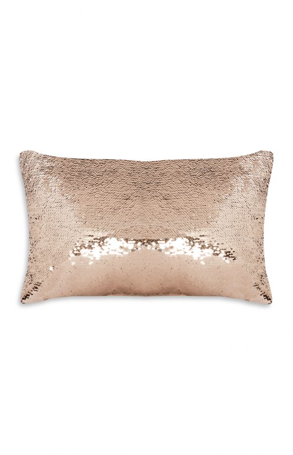 Primark Oblong Copper Sequin Cushion £7