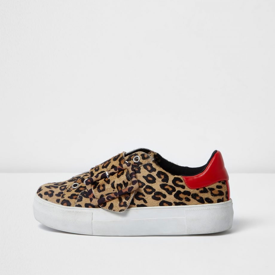 Leopard Print Plimsolls, £50, River Island