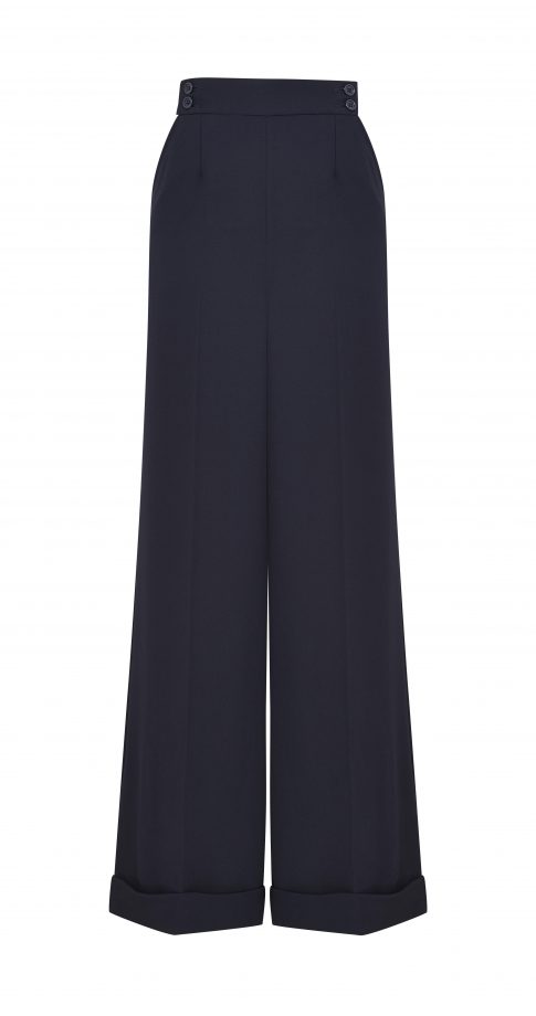 Navy Trousers, £39.50, Archive By Alexa At M&S