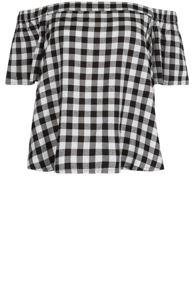 New Look Gingham Bardot Top, £14.99