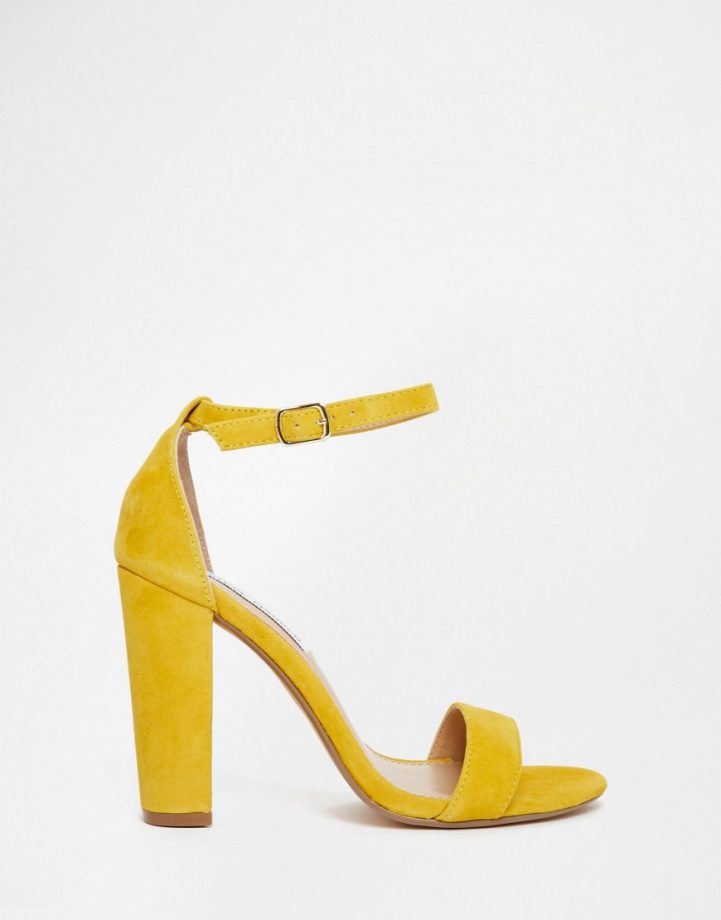 Yellow Heeled Sandals, £79, Steve Madden