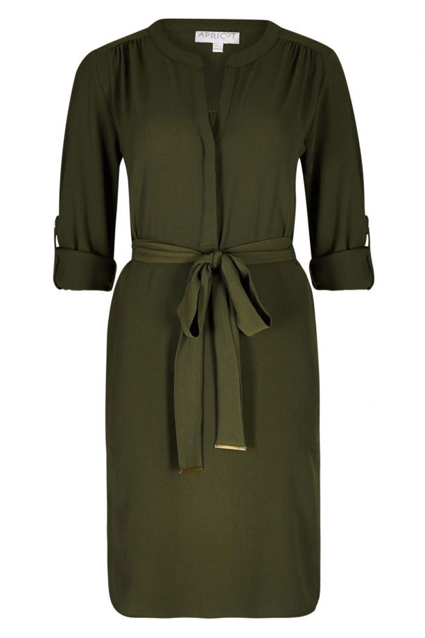 Apricot Khaki Shirt Dress, £32