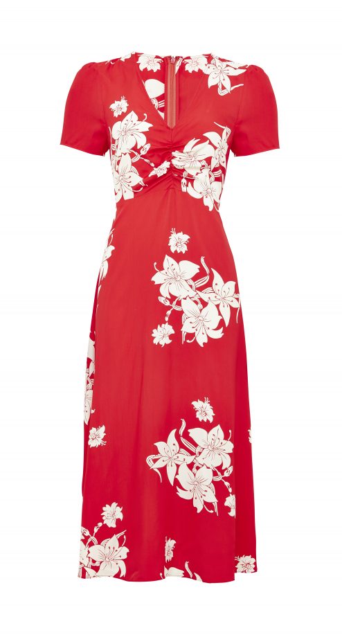 Red Midi Dress, £45, Archive By Alexa At M&S