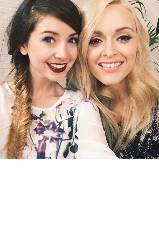 Zoella Rocks An Ombre Fishtail Braid While Filming With Fearne Cotton, 2014