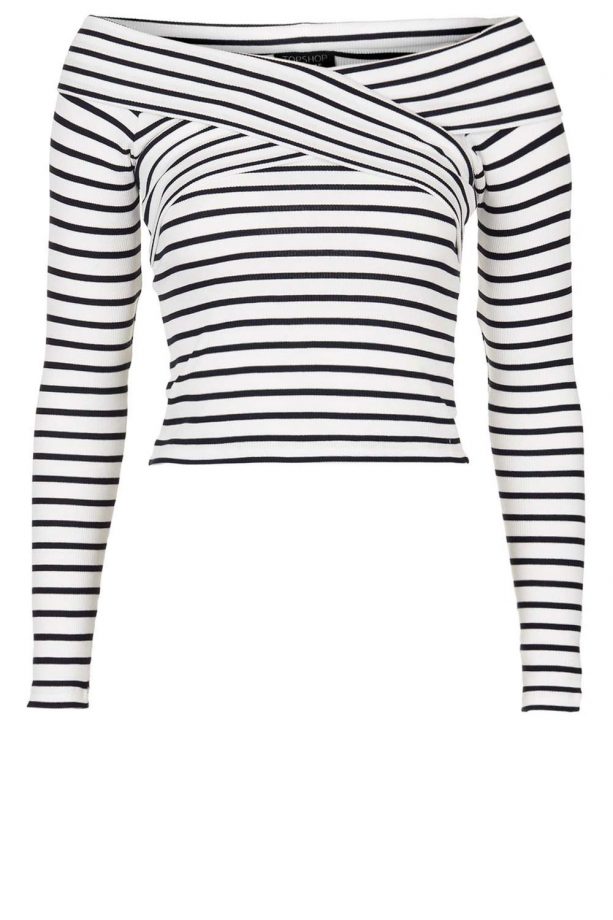 Topshop Striped Bardot Top, £20.00