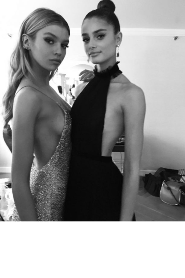 Taylor Hill And Stella Maxwell Rocking Their Topshop Dresses