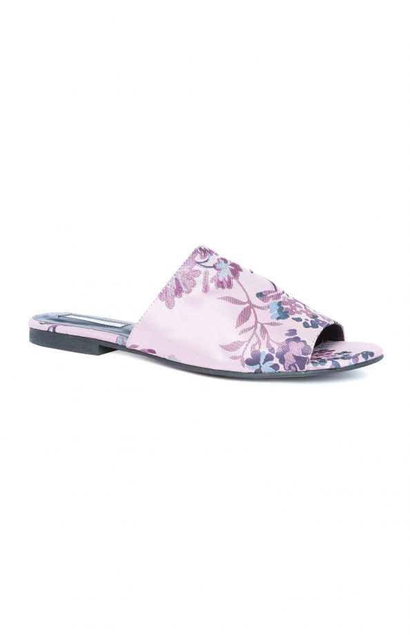 Primark Purple Floral Embroidered Mules, £6