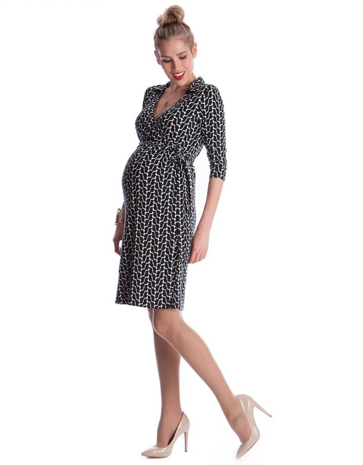Seraphine Geometric Maternity Dress, £55