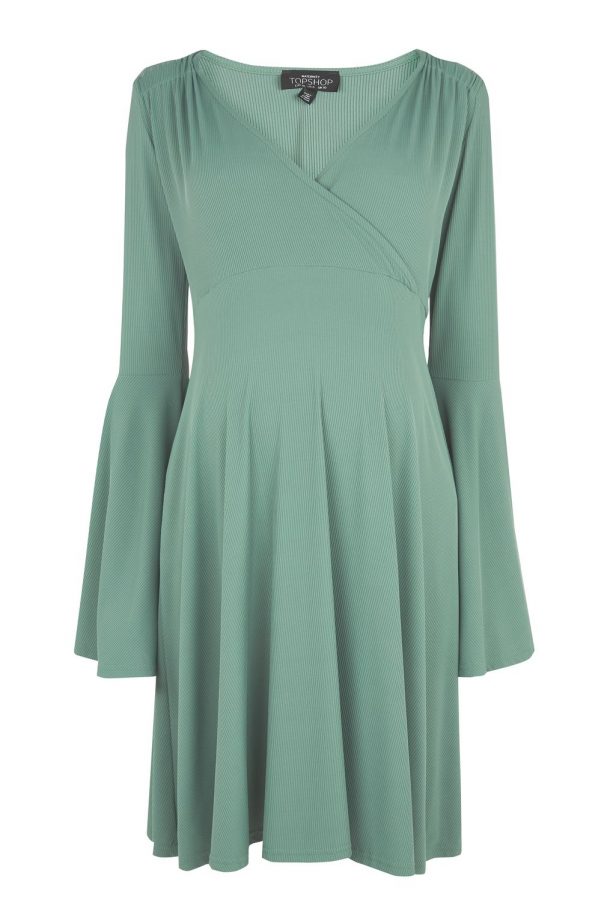 Topshop Green Maternity Dress, £32