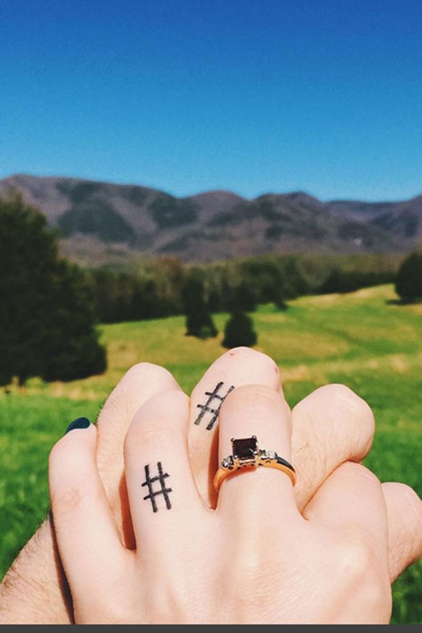 Choose Something Personal Like These Hashtag Tats