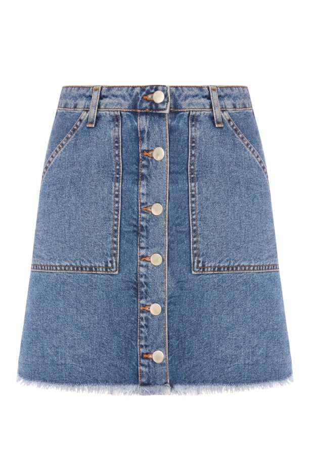 Denim A Line Light Blue Skirt, £10, Primark
