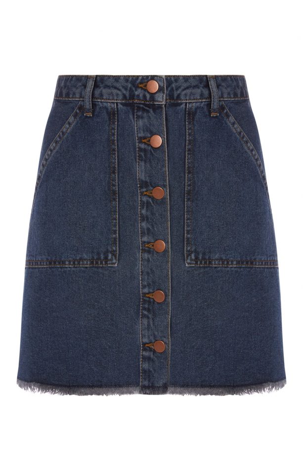 Denim A Line Skirt, £10, Primark