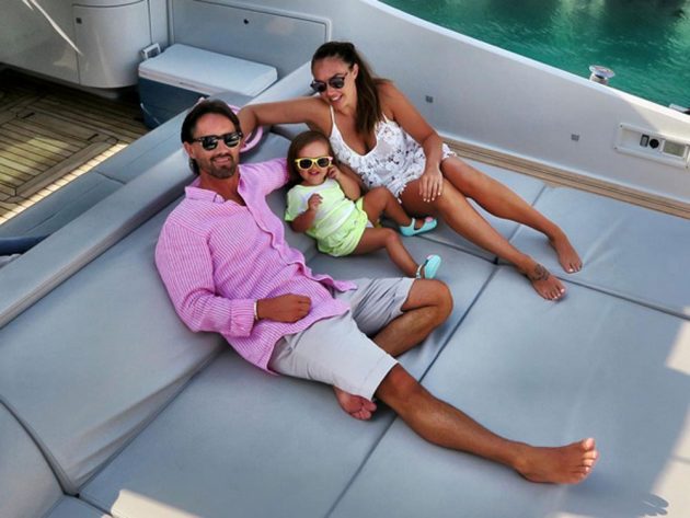 Tamara Ecclestone has been away with her husband Jay Rutland and daughter Sophia