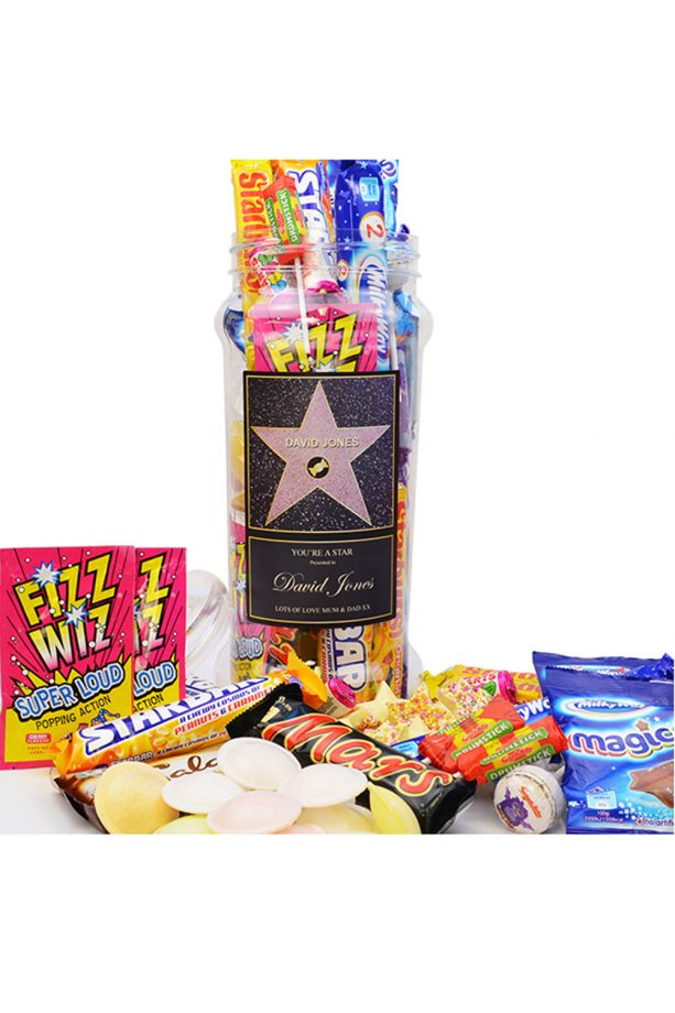Personalised Sweet Jar, Thegiftexperience.co.uk, £21.99
