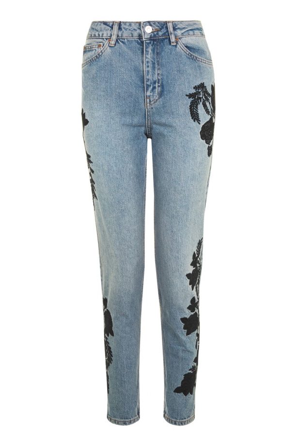 Embroidered Jeans, £59, Topshop