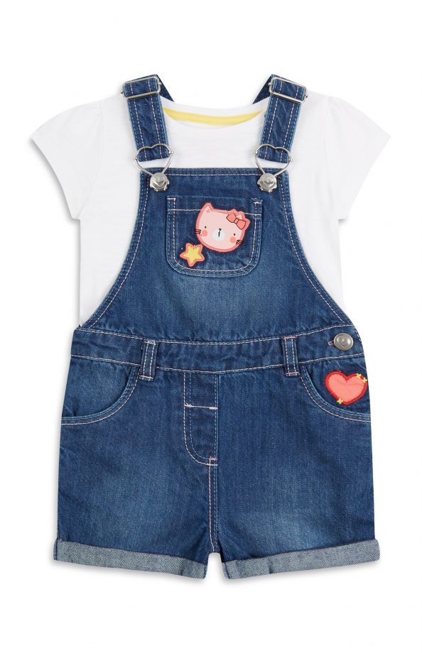 Primark Girls Dungarees and Tee, £10