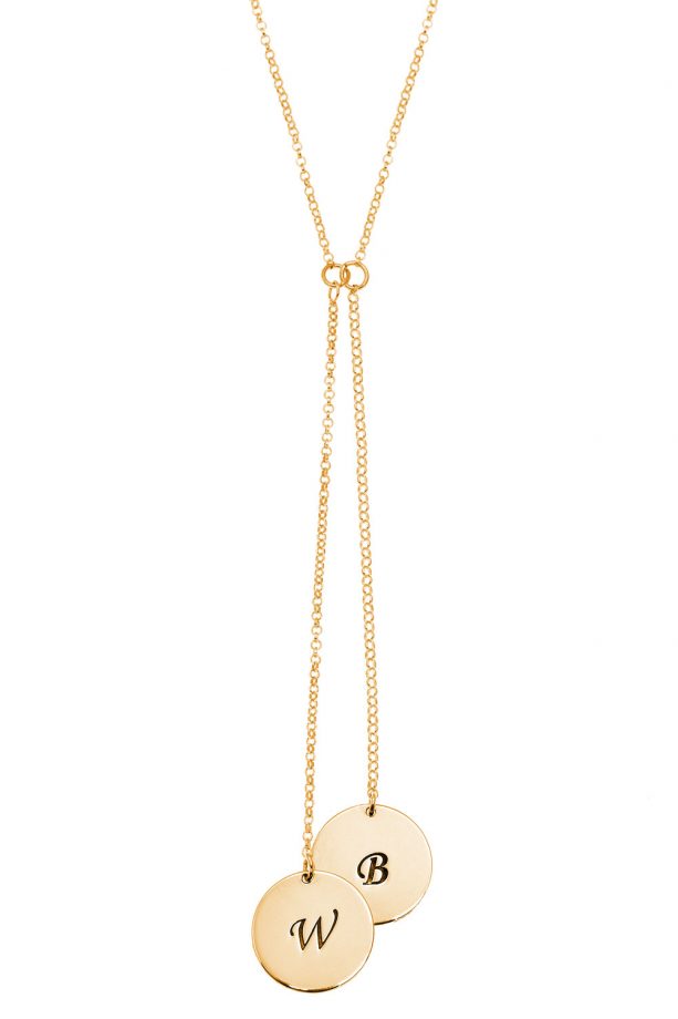 Anna Lou Engraved Balance Necklace, £70