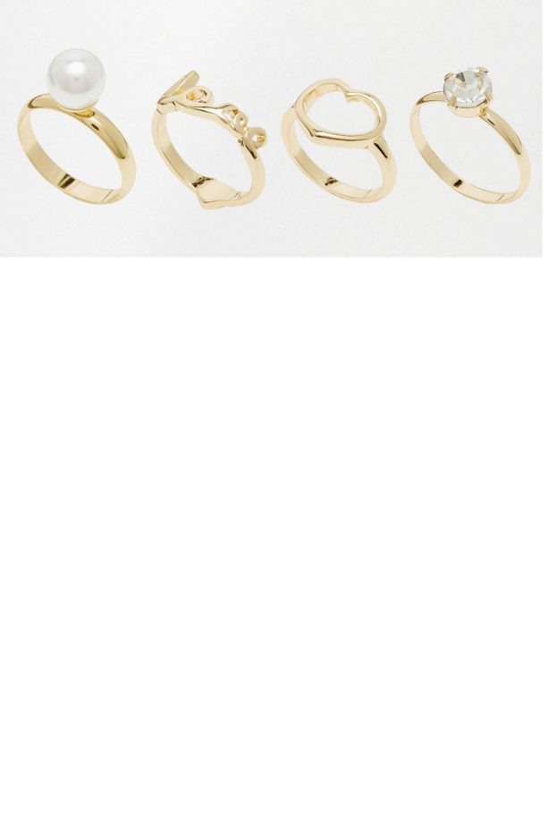 Asos Monki Love Ring Pack, £6