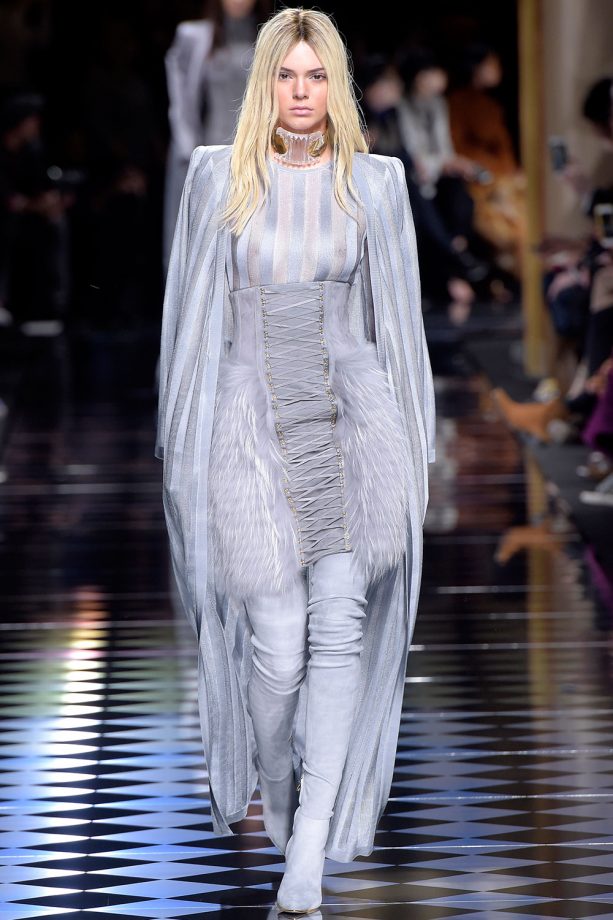 Kendall Jenner Debuts Her New Blonde Hair As She Hits The Runway For Balmain During Paris Fashion Week, 2016