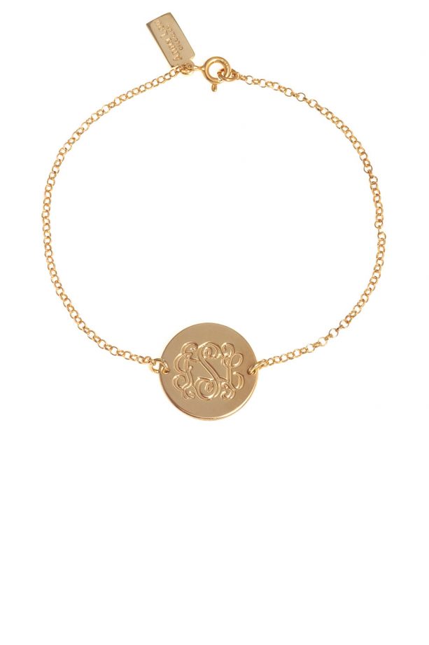 Anna Lou Monogram Disc Bracelet, £52