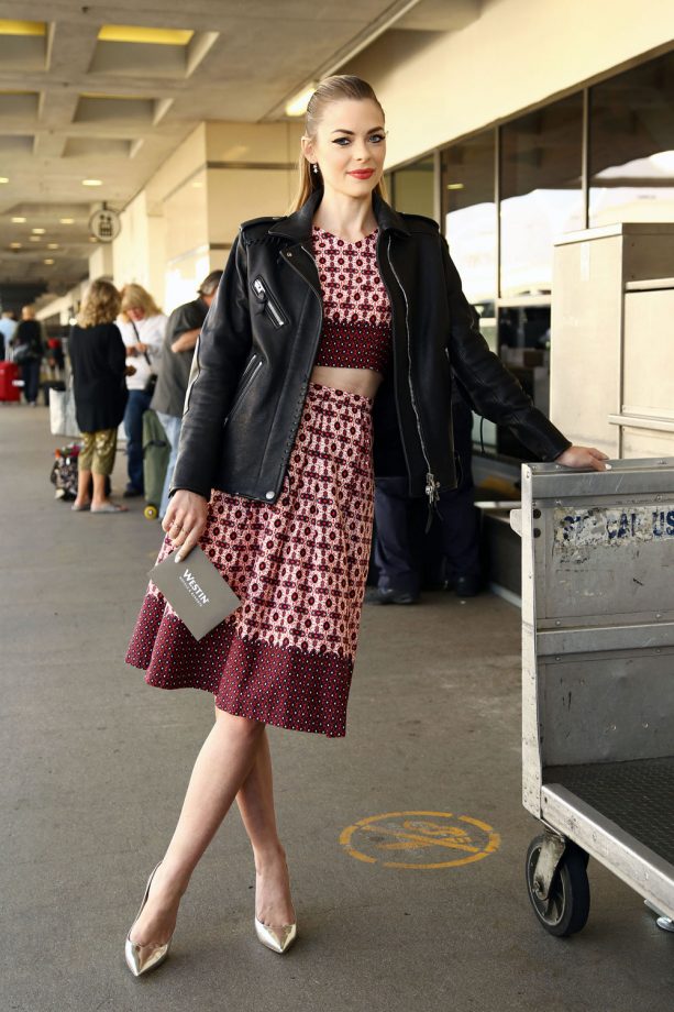 Jaime King Posing Up A Storm At LAX International airport, Los Angeles, 2015