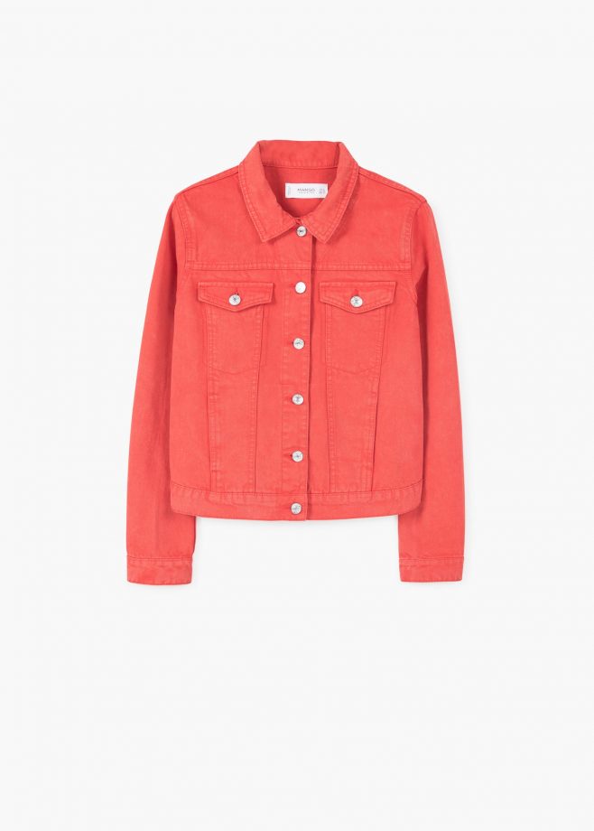 Mango Red Denim Jacket, £35.99