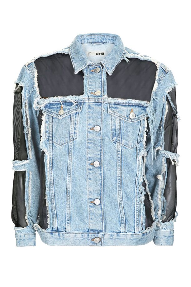 Topshop Denim & Organza Jacket, £69