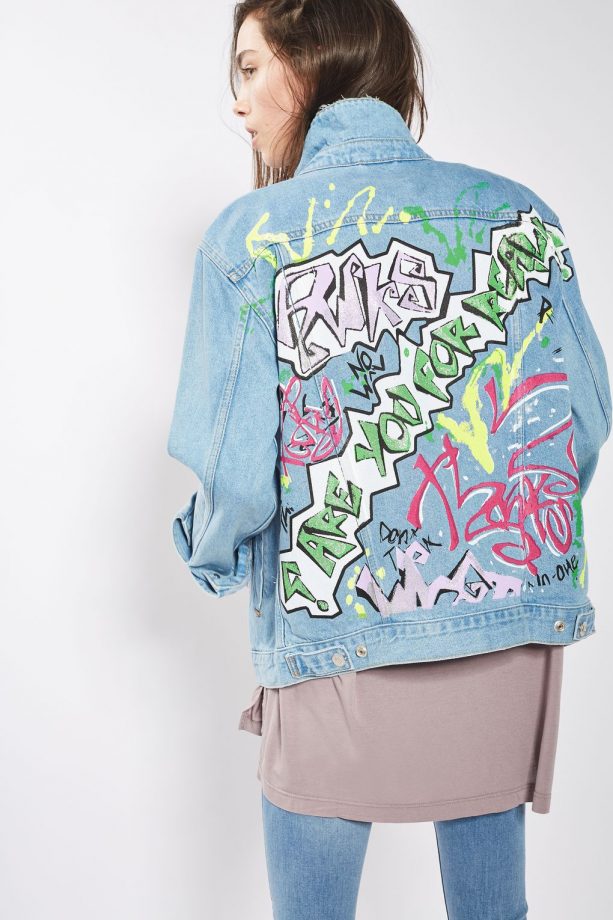 Topshop Graffiti Denim Jacket, £65