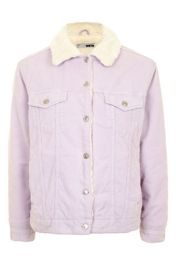 Topshop Pink Denim Cord Jacket, £65