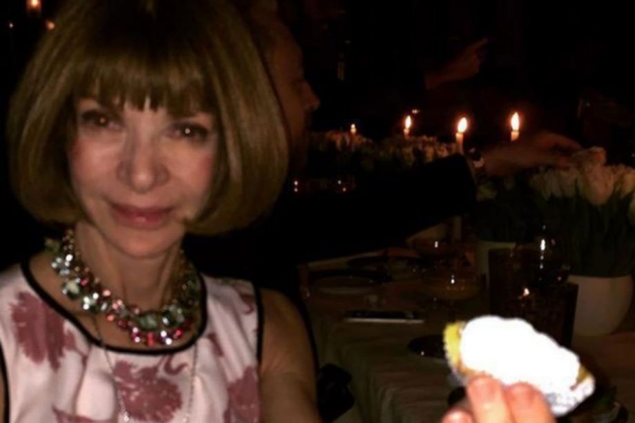 Anna Wintour Shares The Cannoli Love, 2016