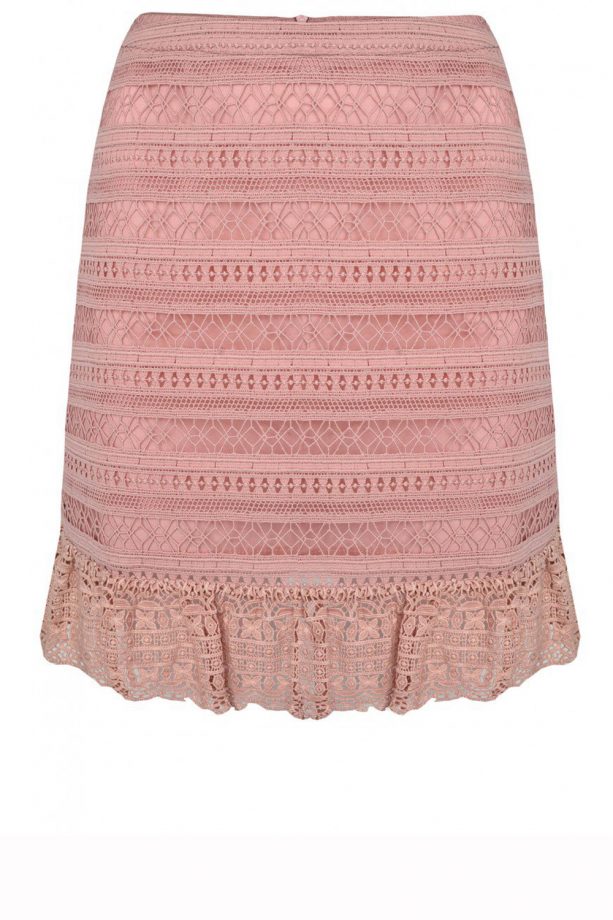 LOOK Dusty Pink Lace Skirt, £35