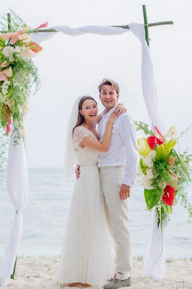 Food Blogger Deliciously Ella Shares A Snap From Her Wedding Day In Mustique, 2016