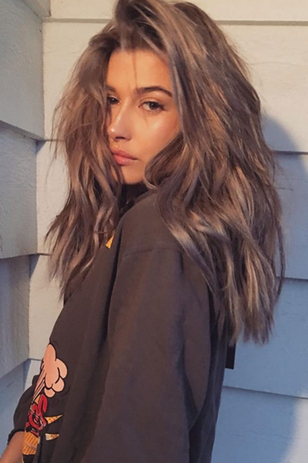 Hailey Baldwin Goes Grey For Coachella, 2016