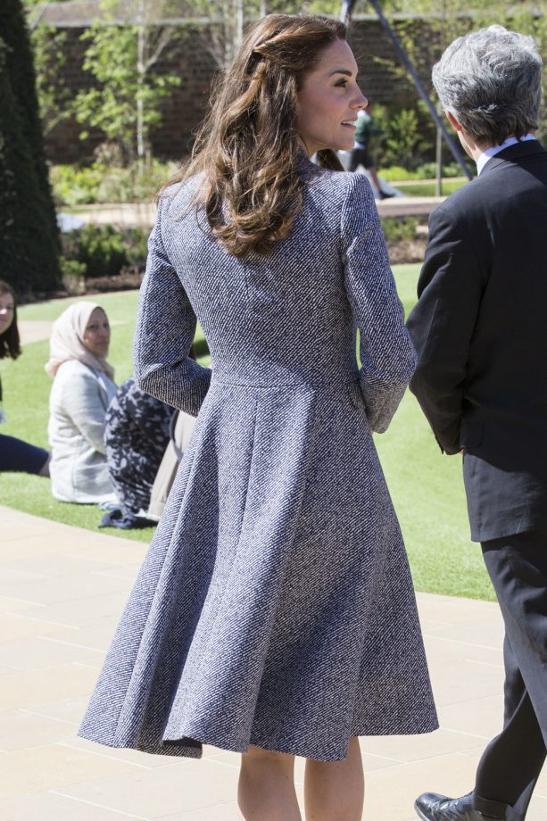 Kate Middleton Wraps Up In A Michael Kors Coat For A Trip To Hampton Court Palace, 2016