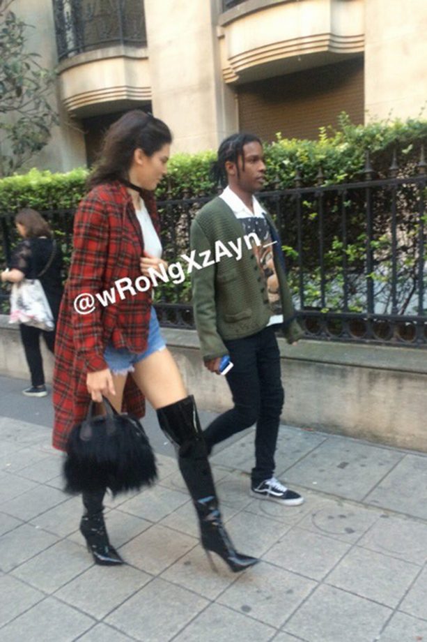 Kendall Jenner Is Spotted On A Date With Rapper A$AP Rocky In Paris, 2016