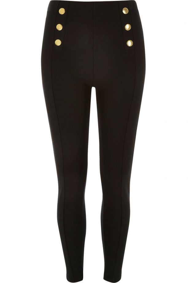 River Island Gold Button Leggings, £25