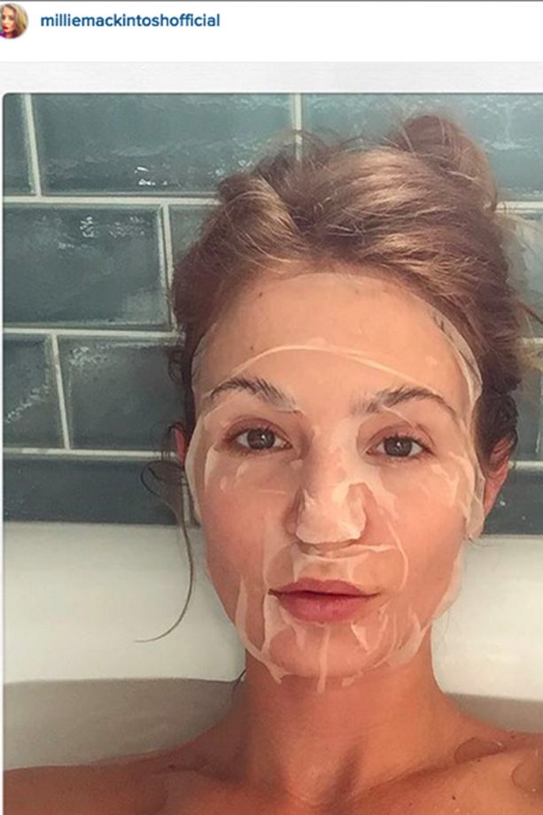 Millie Mackintosh Gives Us A Peek Into Her LFW Beauty Prep, Feb 2016