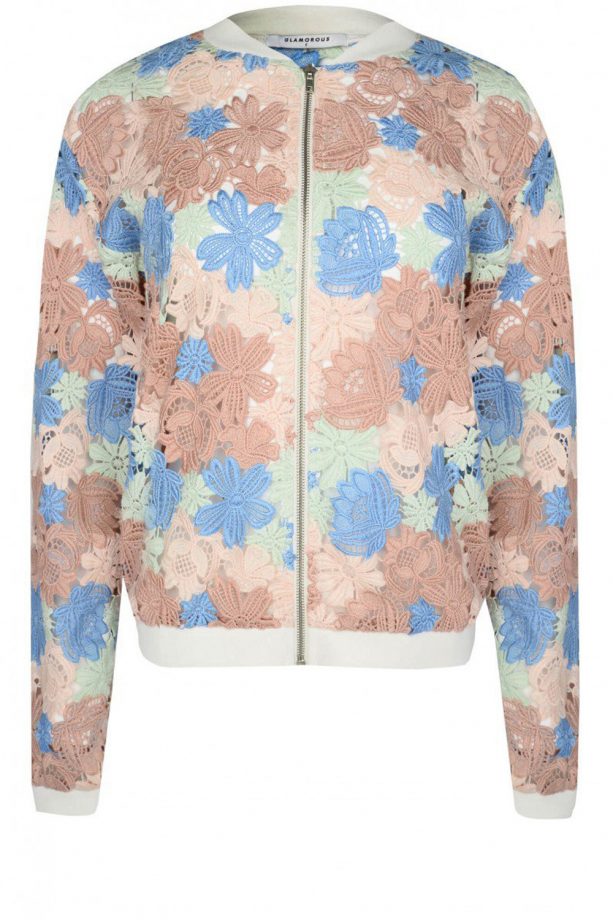 LOOK x Glamorous Multi Floral Bomber Jacket, £60