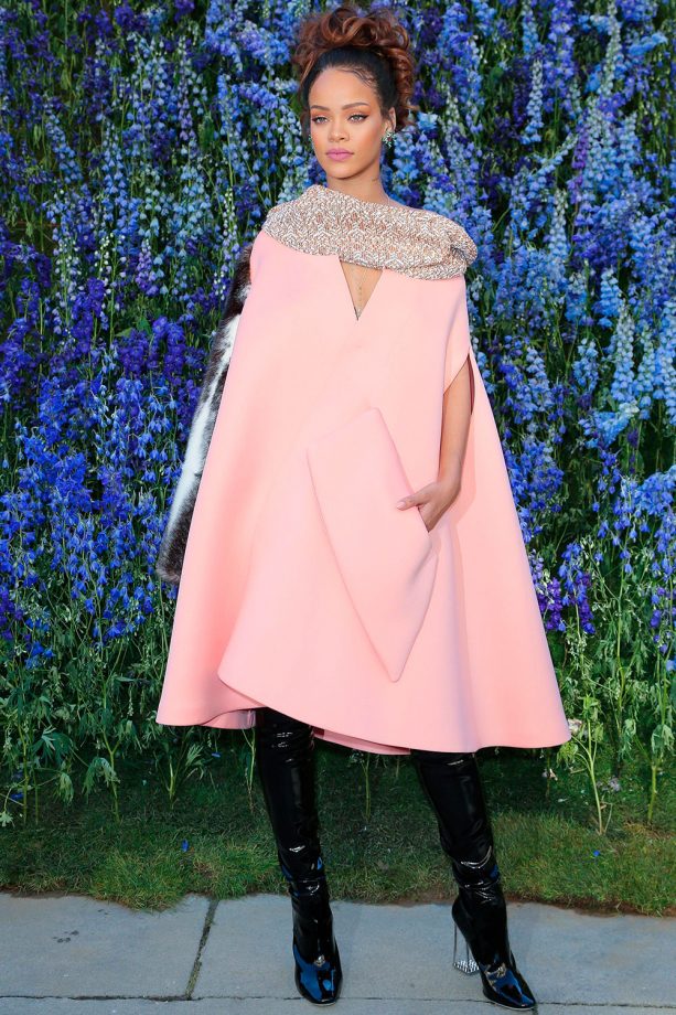 Rihanna Opts For Dior During Paris Fashion Week, 2015